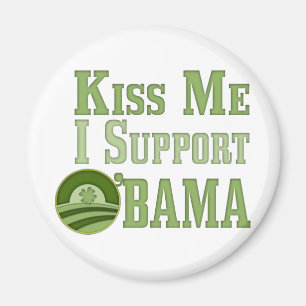 Kiss Me Irish Obama Magnet