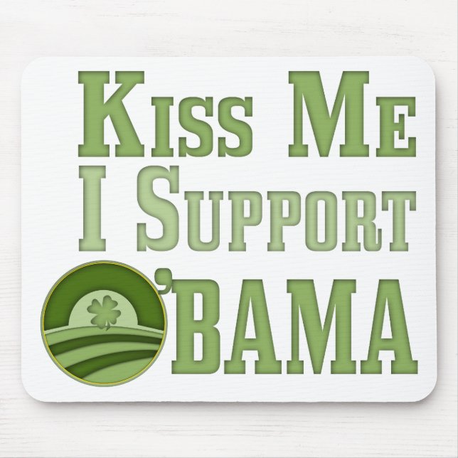 Kiss Me Irish Obama Musmatta (Framsidan)
