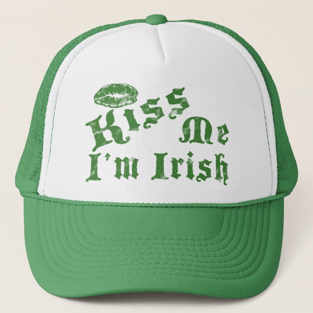 Kiss Me Irish Truckerkeps (Framsida)