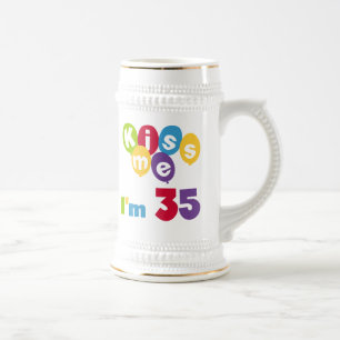 Kiss Me, jag är 35 födelsedagars T-shirts och GIft Sejdel