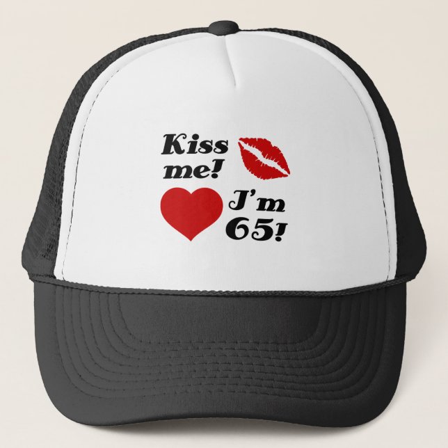 Kiss Me, jag är 65! Keps (Framsida)