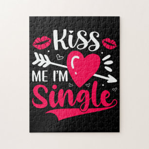 Kiss Me, jag är en enda Cute Valentine Pussel