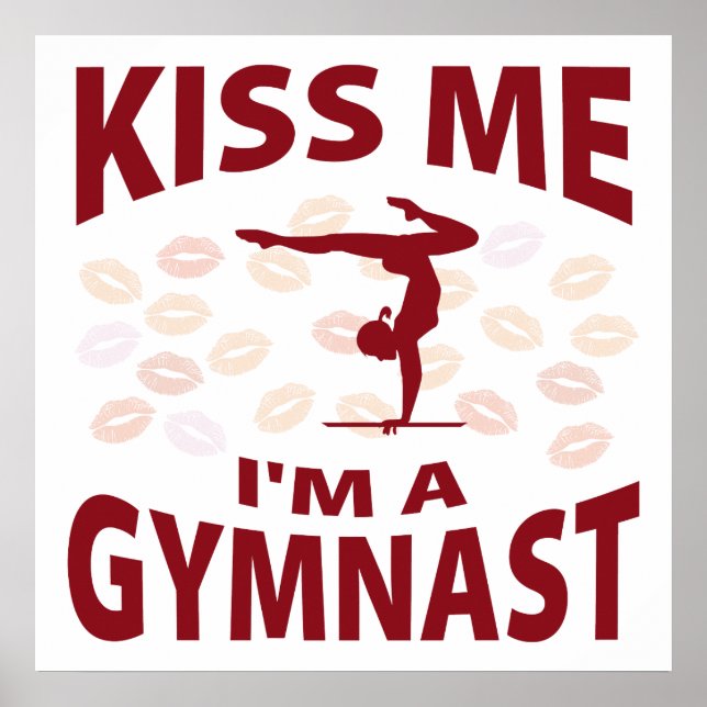 Kiss Me, jag är en Gymnast Poster (Framsidan)