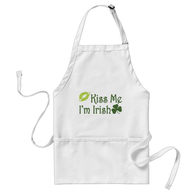 Kiss Me jag är Irish Apron Förkläde (Framsidan)