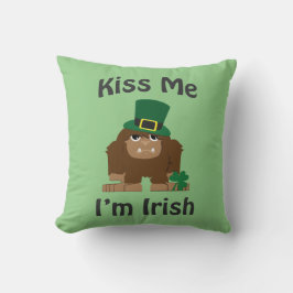 Kiss Me jag är irish Bigfoot Kudde