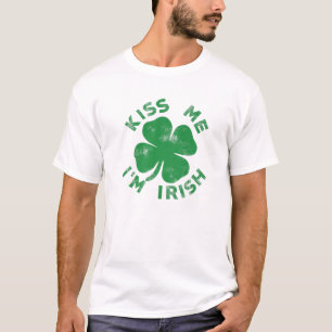 Kiss Me Jag är Irish Funny Saint patrick Day Women T Shirt
