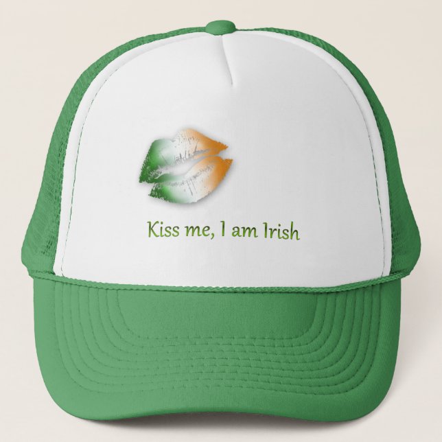 Kiss Me jag är Irish - Hat Keps (Framsida)
