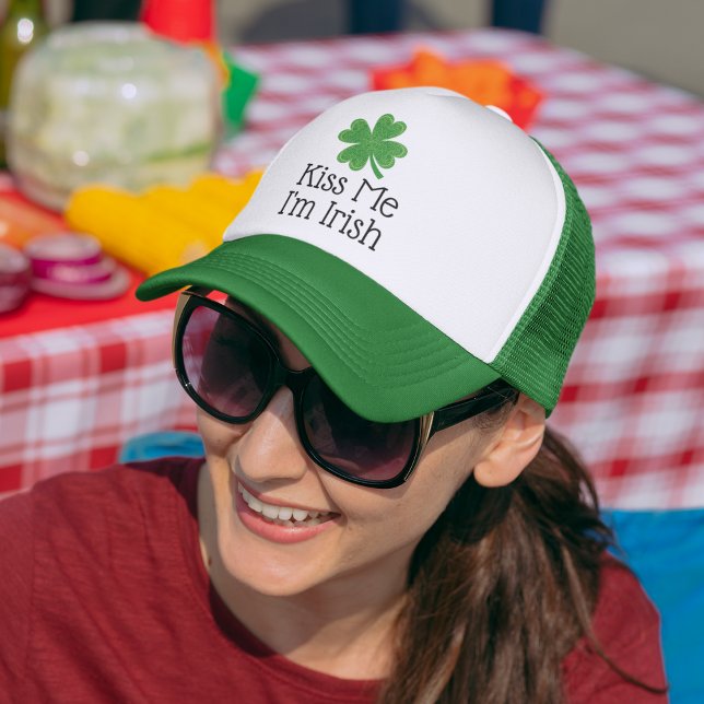 Kiss Me jag är Irish Klöver Saint patrick's day Keps (Skapare uppladdad)