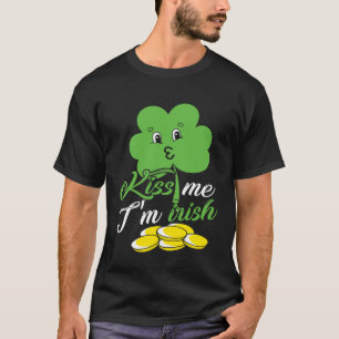 Kiss Me Jag är Irish Saint patrick Day Boys Girls T Shirt
