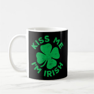 Kiss Me, jag är Irish Saint patrick Day Kaffemugg