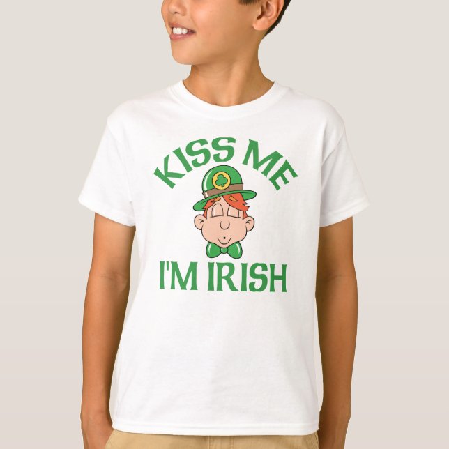 Kiss Me jag är Irish Smooching Man Tee (Framsida)