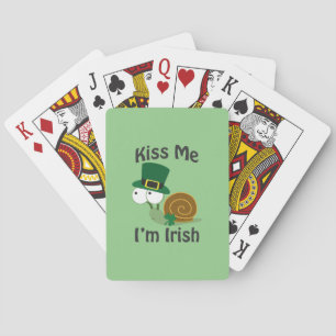 Kiss Me jag är Irish Snigel Casinokort