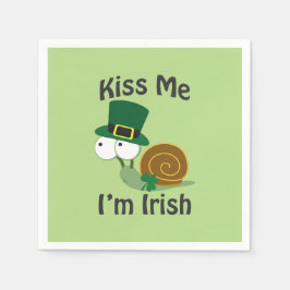 Kiss Me jag är Irish Snigel Pappersservett