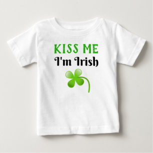Kiss Me, jag är Irish St. Patrick Day Grönt T Shirt