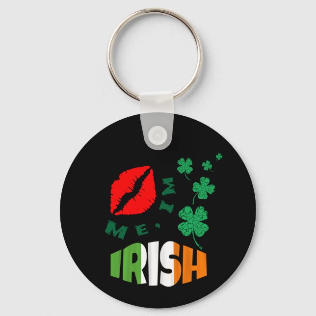 Kiss Me, jag är Irish st patricks day Nyckelring (Framsida)