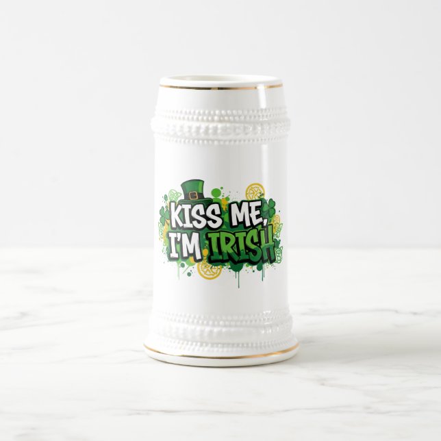 Kiss Me jag är Irish St. Patrick's Day Sejdel (Center)
