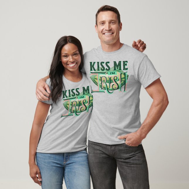 Kiss Me jag är Irish T-Shirt (Unisex)