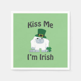 Kiss Me jag är Irish Yeti Pappersservett