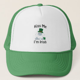 Kiss Me jag är Irish Yeti Truckerkeps