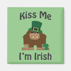 Kiss Me, jag är iriska bigfoot Magnet