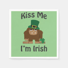 Kiss Me, jag är iriska bigfoot Pappersservett