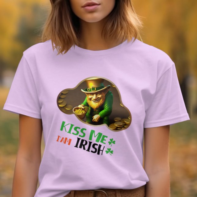 Kiss Me, jag är irländare - Emerald Isle Revelry T Shirt (Skapare uppladdad)