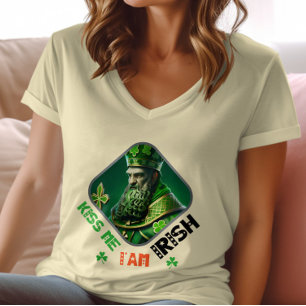 Kiss Me, jag är irländare - Irish Tur och Skratt T Shirt