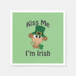 Kiss Me, jag är irländare! Monkey Pappersservett