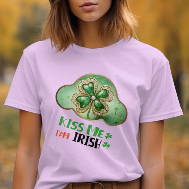 Kiss Me, jag är irländsk - Irish Blessings T Shirt (Skapare uppladdad)