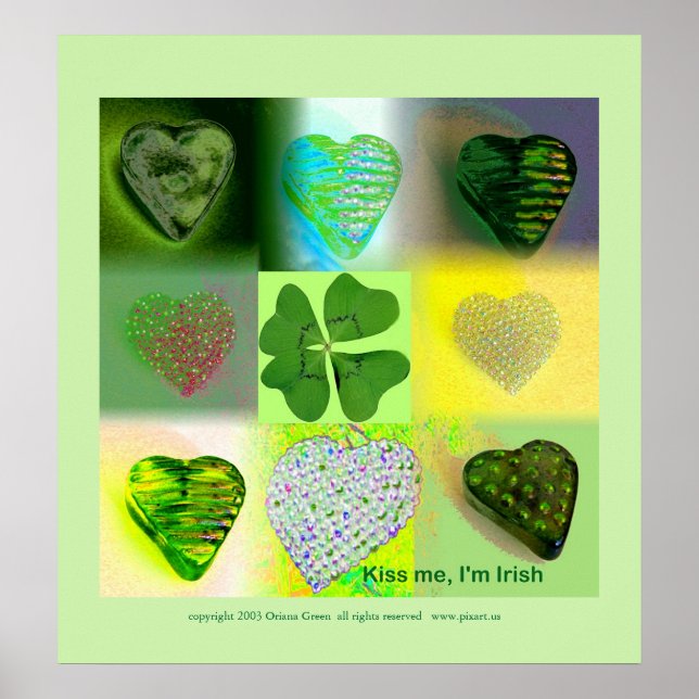 Kiss Me jag är irländsk Poster (Framsidan)