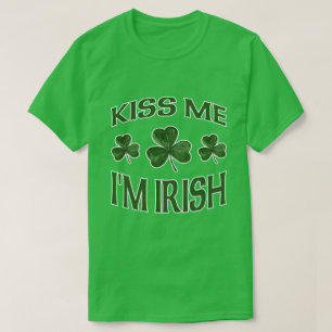 Kiss Me jag är irländsk T Shirt