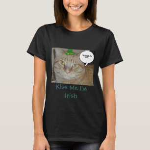 Kiss Me jag är irländsk T Shirt