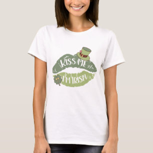 Kiss Me jag är irländsk T Shirt