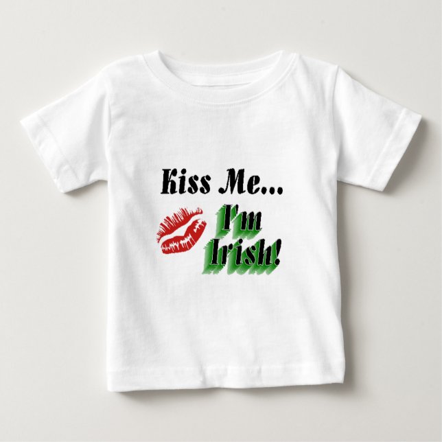 Kiss Me jag är irländsk Tee (Framsida)