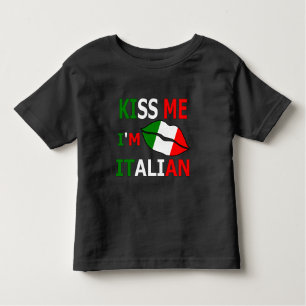Kiss Me Jag är italienare T-Shirt Baby Bodykostym