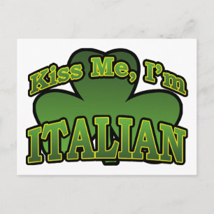 Kiss Me jag är italienskt vykort