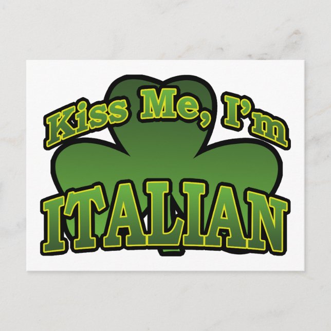 Kiss Me jag är italienskt vykort (Framsida)