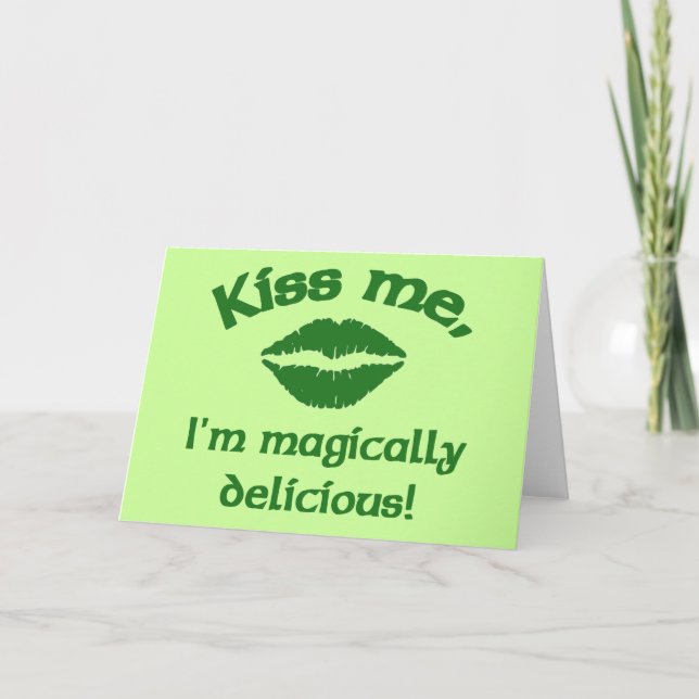 Kiss Me, jag är Magally Delicious Kort (Framsida)