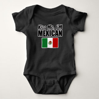 Kiss Me, jag är mexikansk Baby Jersey Bodykostym Tröja
