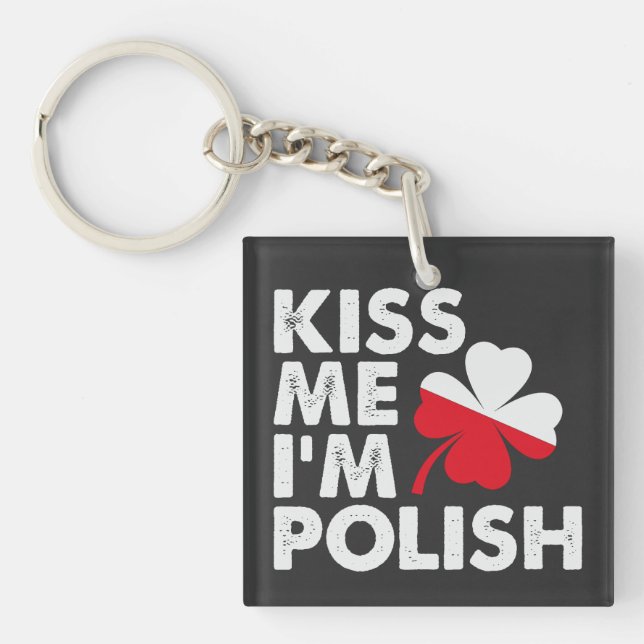 Kiss me Jag är polsk Funny St patricks day Polen (Framsidan)