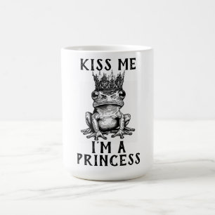 Kiss Me, jag är prinsessa Coffee Mugg