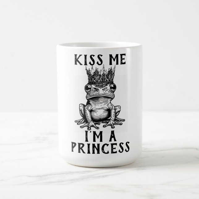 Kiss Me, jag är prinsessa Coffee Mugg (Center)