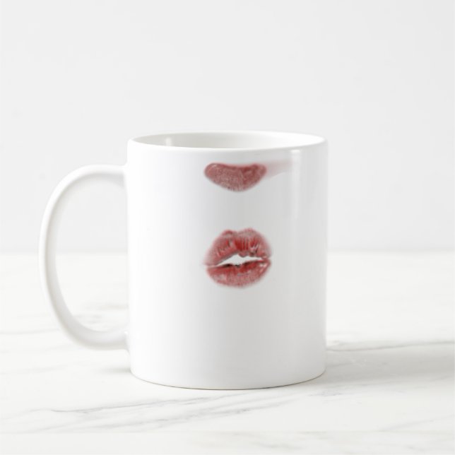 Kiss Me Lipstick Mark On Kaffemugg (Vänster)