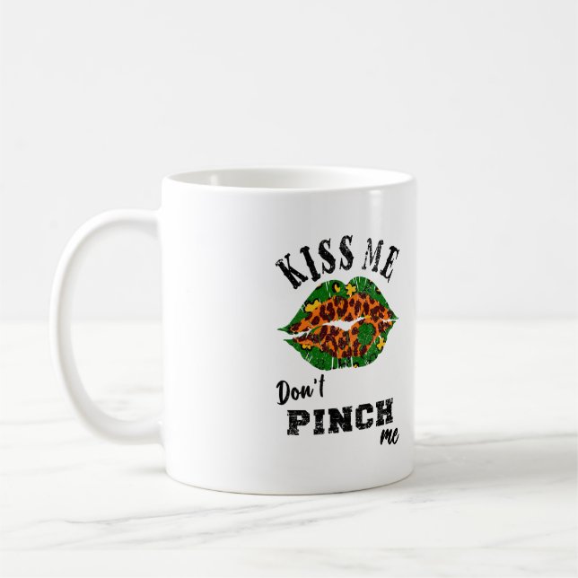 Kiss Me, nyp mig inte Kaffemugg (Vänster)