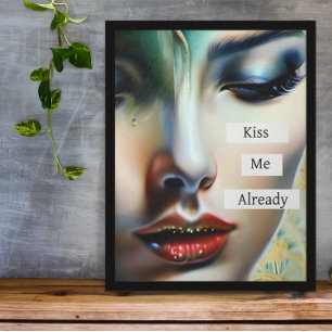 Kiss Me redan klar Fantasy Etheral Art Fototryck