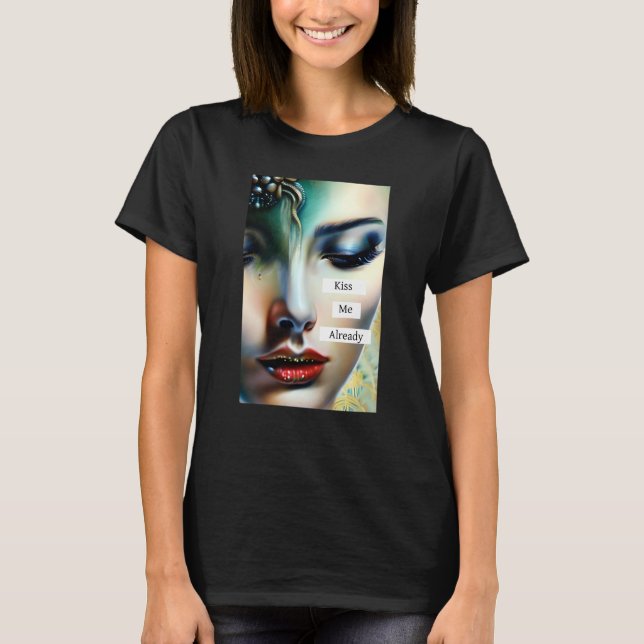 Kiss Me redan klar | Fantasy Etheral Art T Shirt (Framsida)