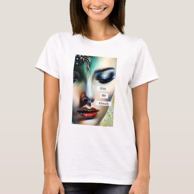Kiss Me redan klar | Fantasy Etheral Art T Shirt (Framsida)