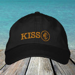 KISS ME- retro Hat/ Roligt Party-truckshylsa Broderad Keps<br><div class="desc">Broiderade hattar: Klassisk reflexhatt party med texten "KISS ME" - roligt mode,  bachelors party,  college bära,  hemlig Santa,  office firande / nattute</div>