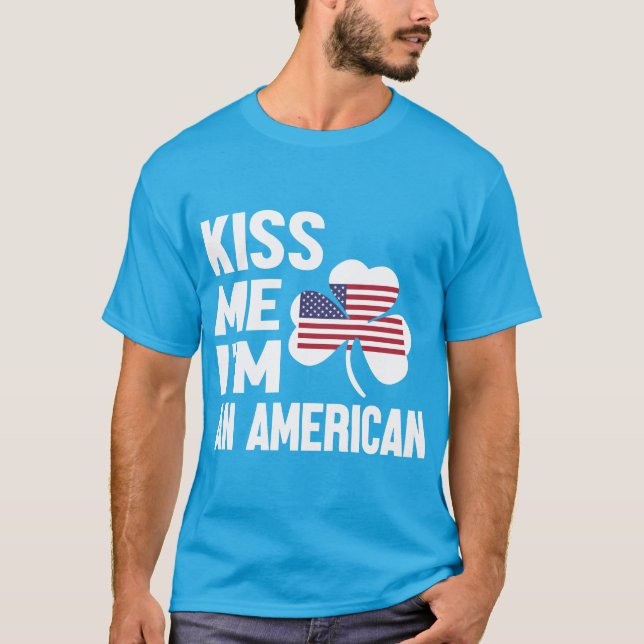 Kiss Me Series (jag är en amerikan) Manar T-Shirt (Framsida)