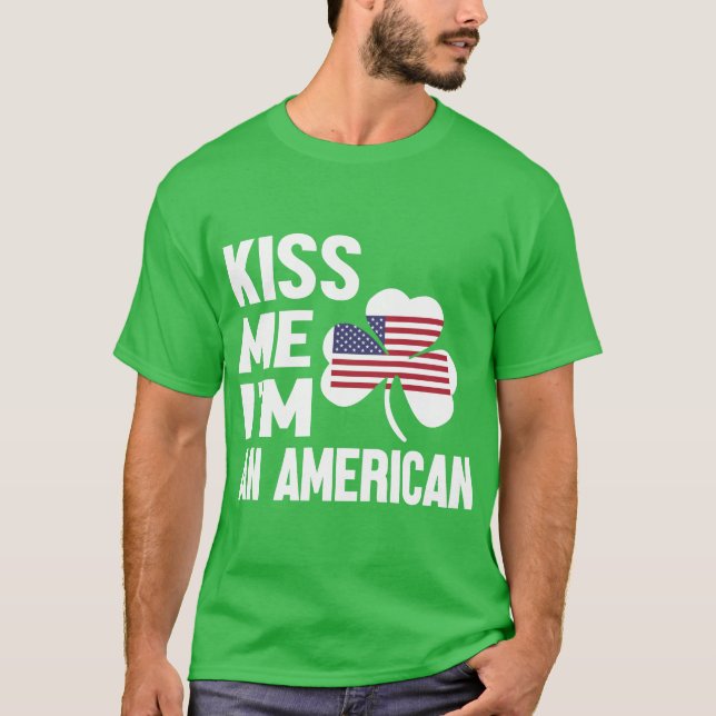 Kiss Me Series (jag är en amerikan) Manar T-Shirt (Framsida)